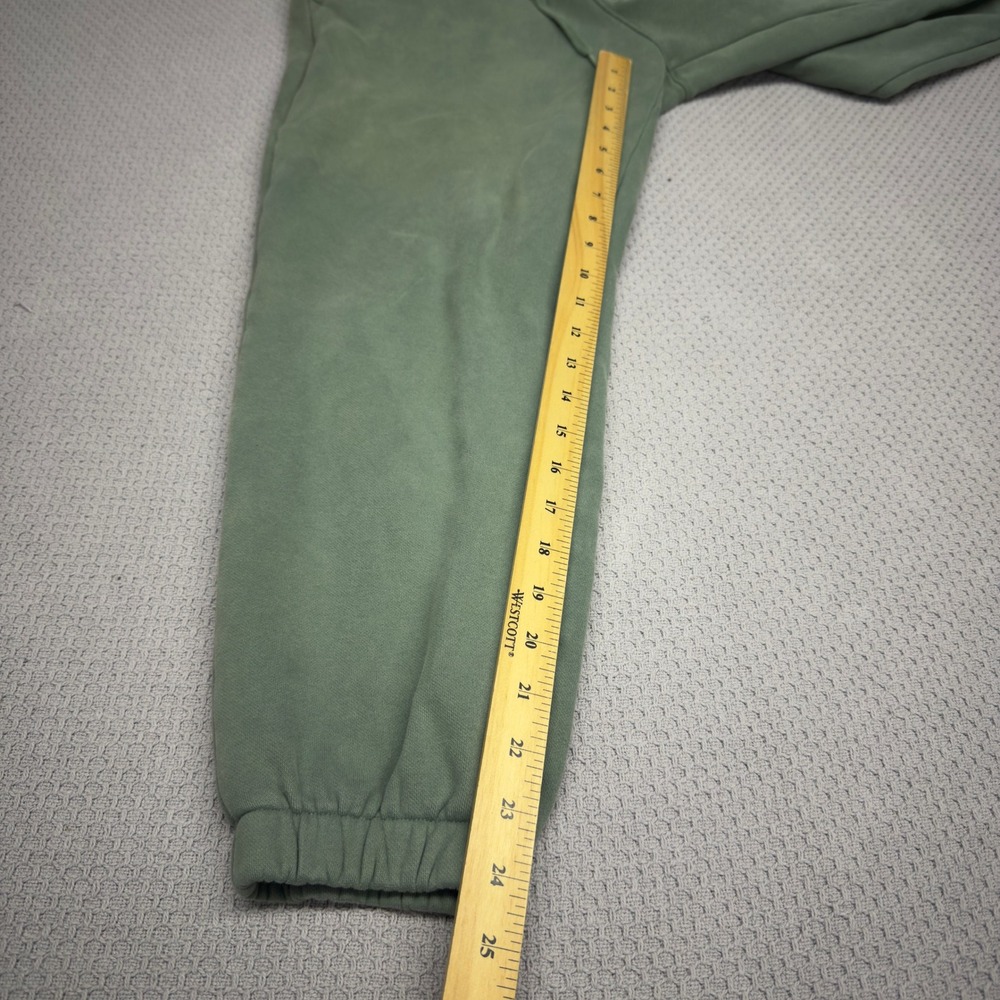 Puma Joggers Womens Small Teal Fleece Sweatpants Drawstring Cozy Relaxed Casual - Picture 7 of 9